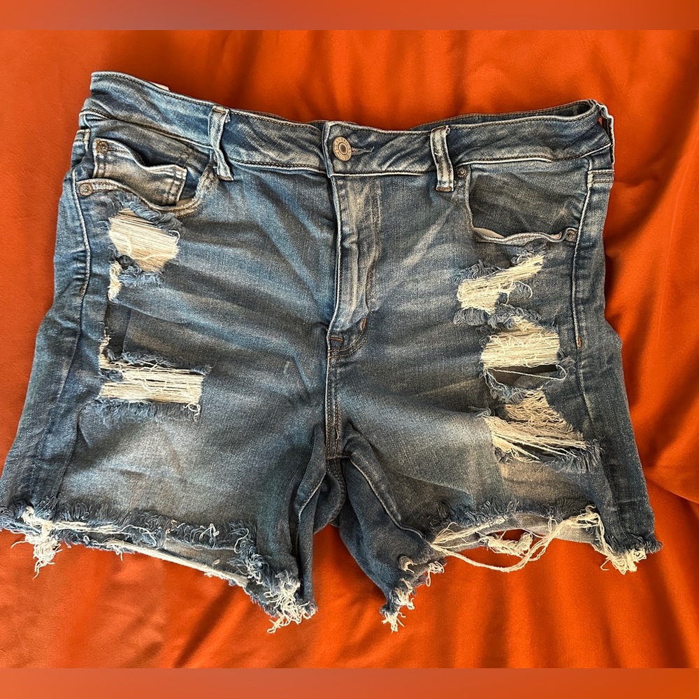 Women's Distressed Denim Shorts